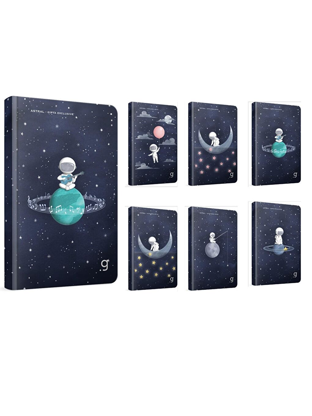 Astral Sert Kapak Dikişli 13x21 96 Yaprak Not Defteri Çizgili (7364)