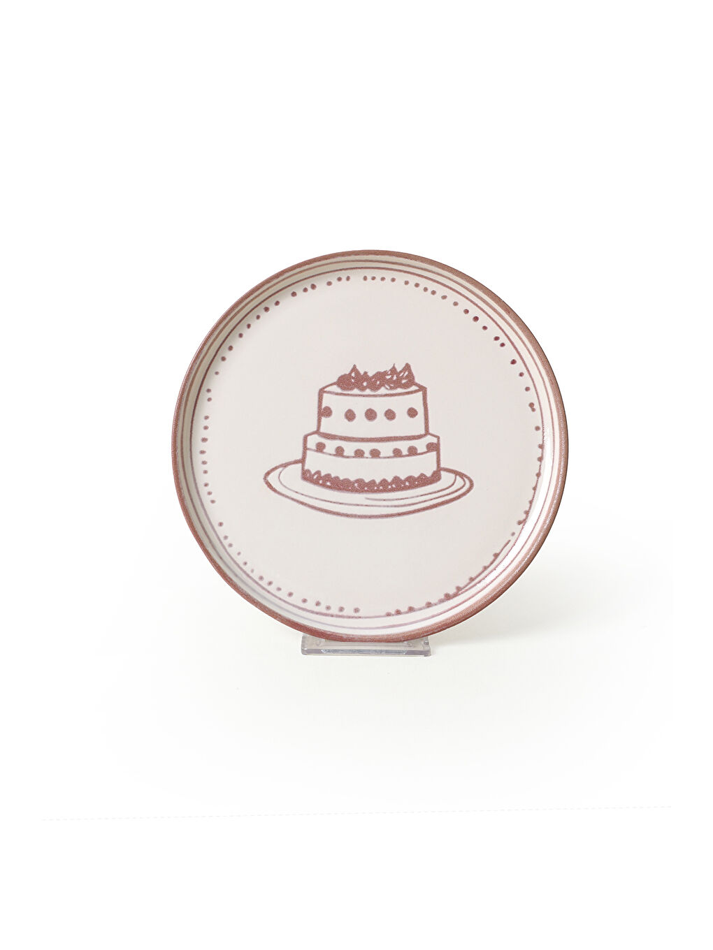 Karışık Pink Cake Nordic Pasta Tabağı 22 Cm 4 Adet-4