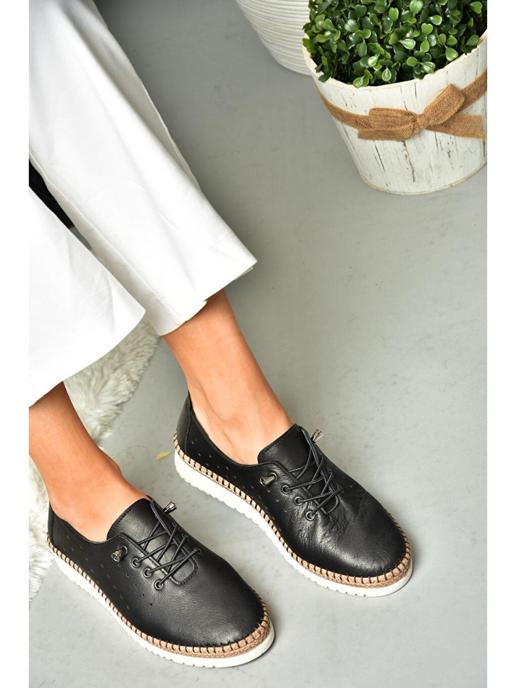 P5555081 Siyah Kadın Ayakkabı-1