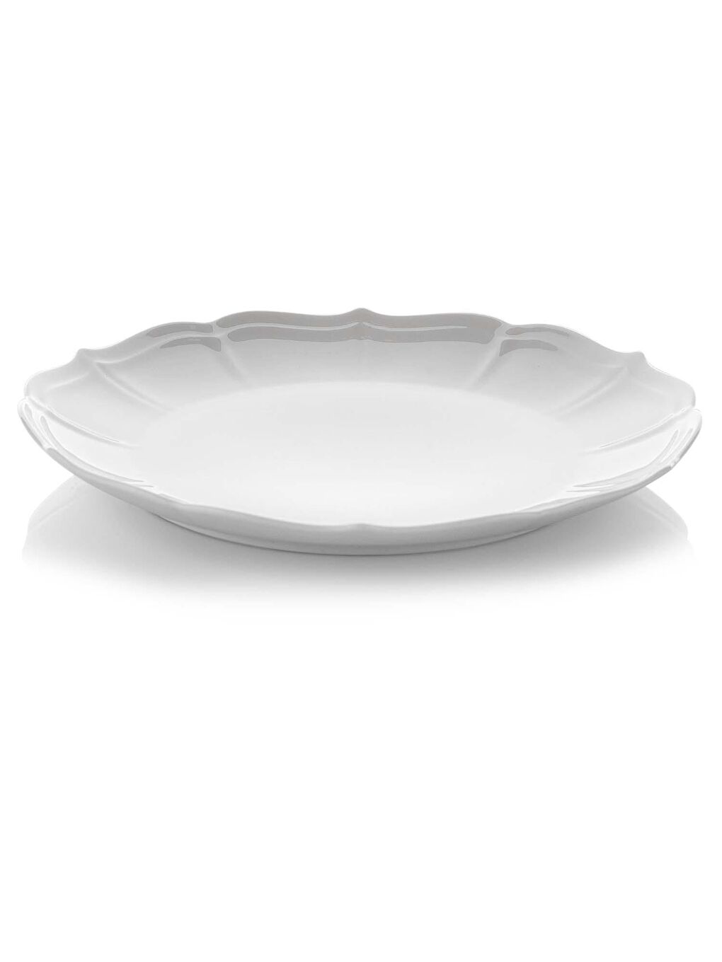 SCHAFER Beyaz-Krem Lotus Pasta Tabağı 21Cm-1 Parça-Beyaz