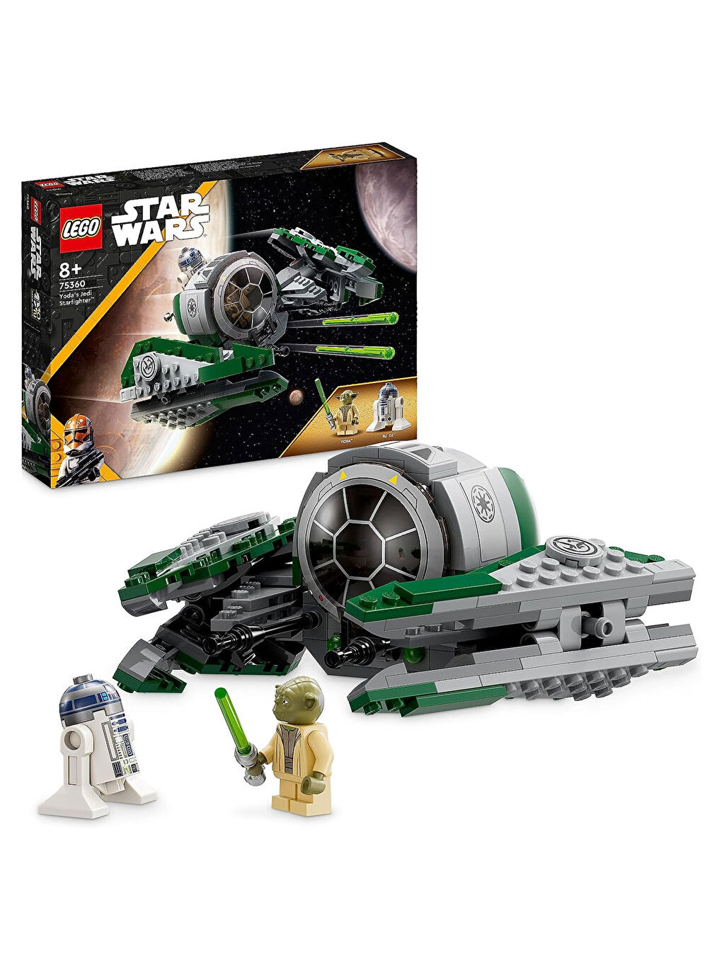 Lego Renksiz Star Wars Yodanın Jedi Starfighterı 75360