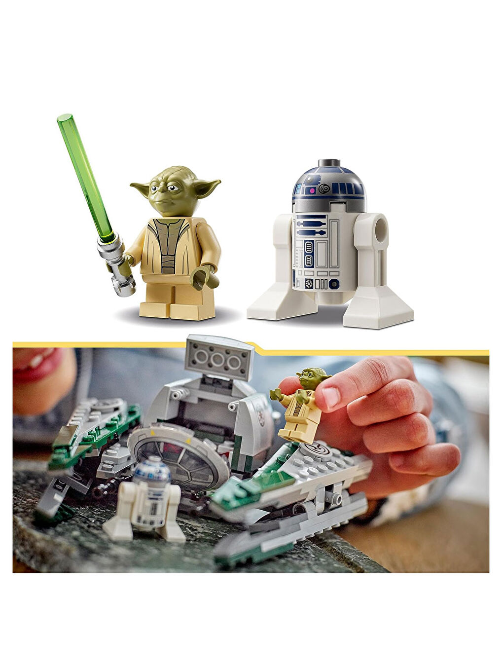 Lego Renksiz Star Wars Yodanın Jedi Starfighterı 75360 - 2