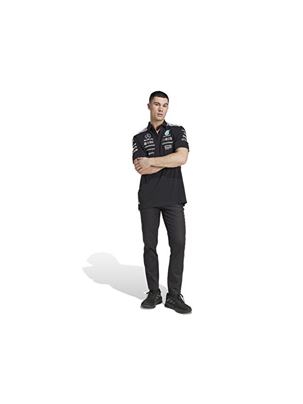 Mer Tm Polo Bm Erkek Antrenman Polo Tişört Jw5391 Siyah-3