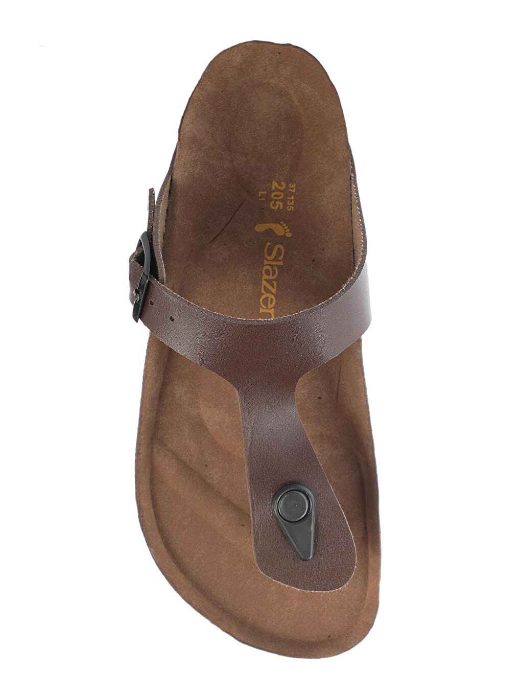 Kahverengi LUKE Kadın parmakarası Terlik Kahve-4