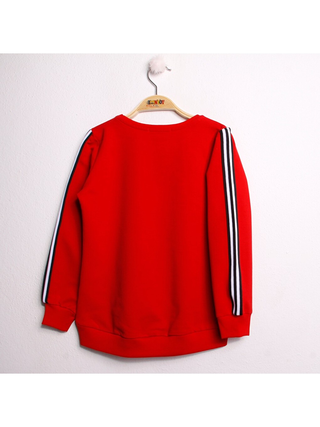Kırmızı Kız Çocuk Sweatshirt You Baskı-1
