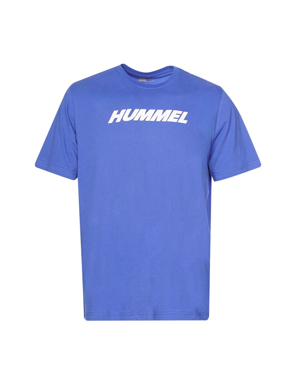 Elemental Logo Pamuk Erkek Mavi Yuvarlak Yaka Spor Tişört-1