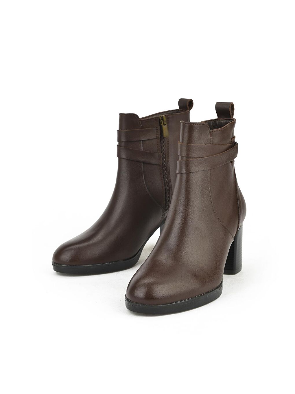 Kahverengi Kadın Hakiki Deri Bot 1331022Z7528 Kahve-3