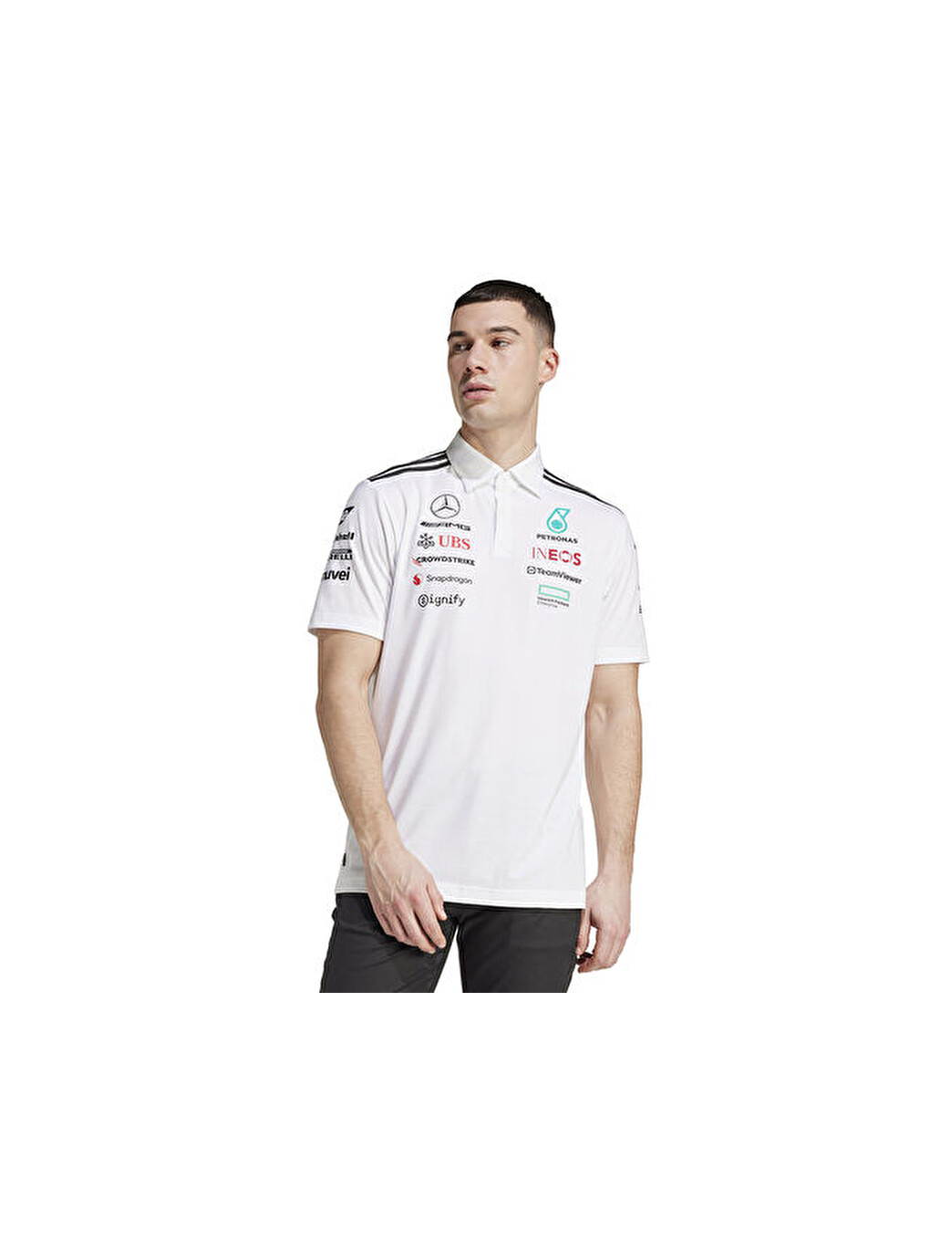 Mer Tm Polo Wm Erkek Antrenman Polo Tişört Jw0586 Beyaz