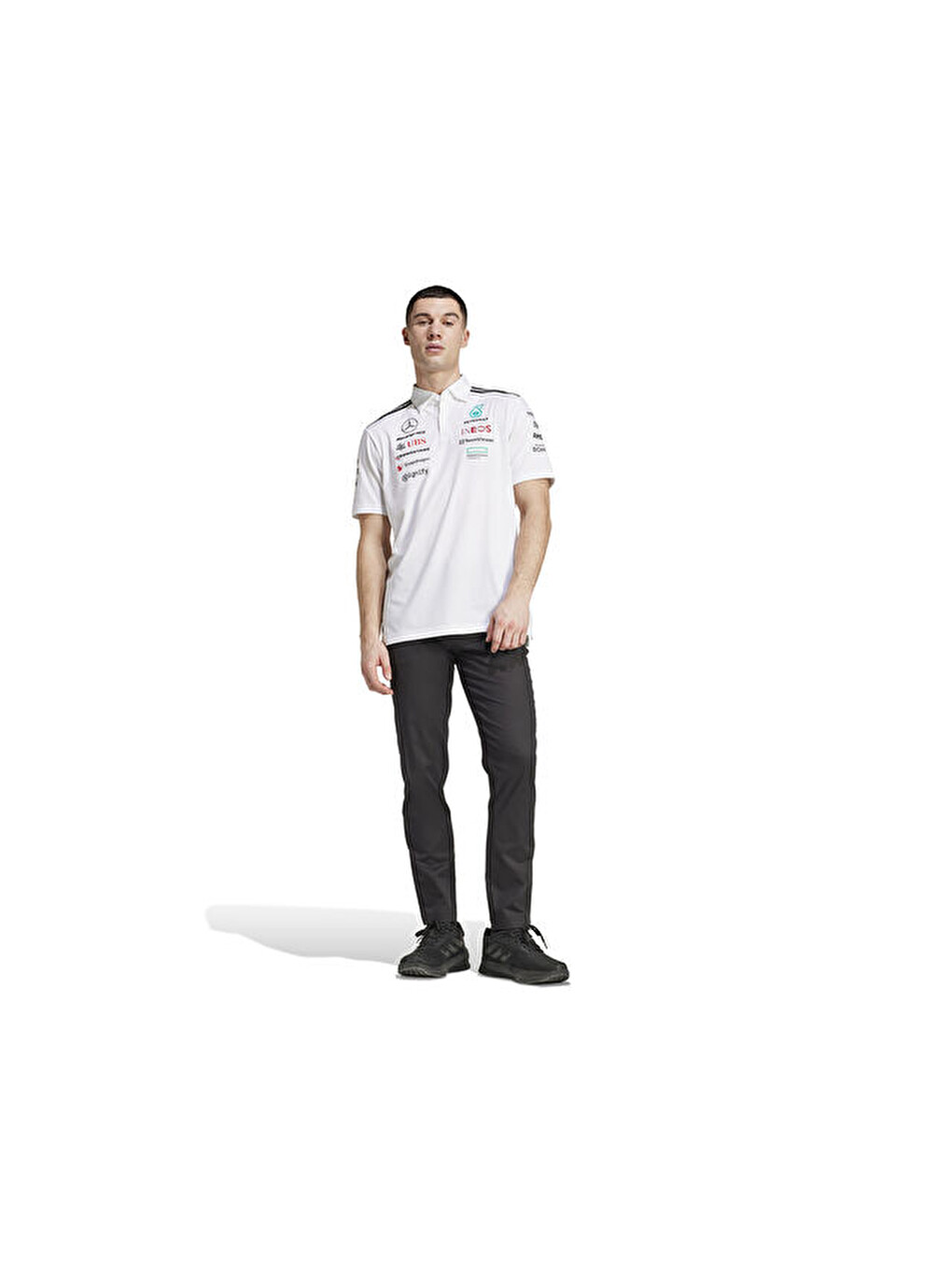 Mer Tm Polo Wm Erkek Antrenman Polo Tişört Jw0586 Beyaz-2