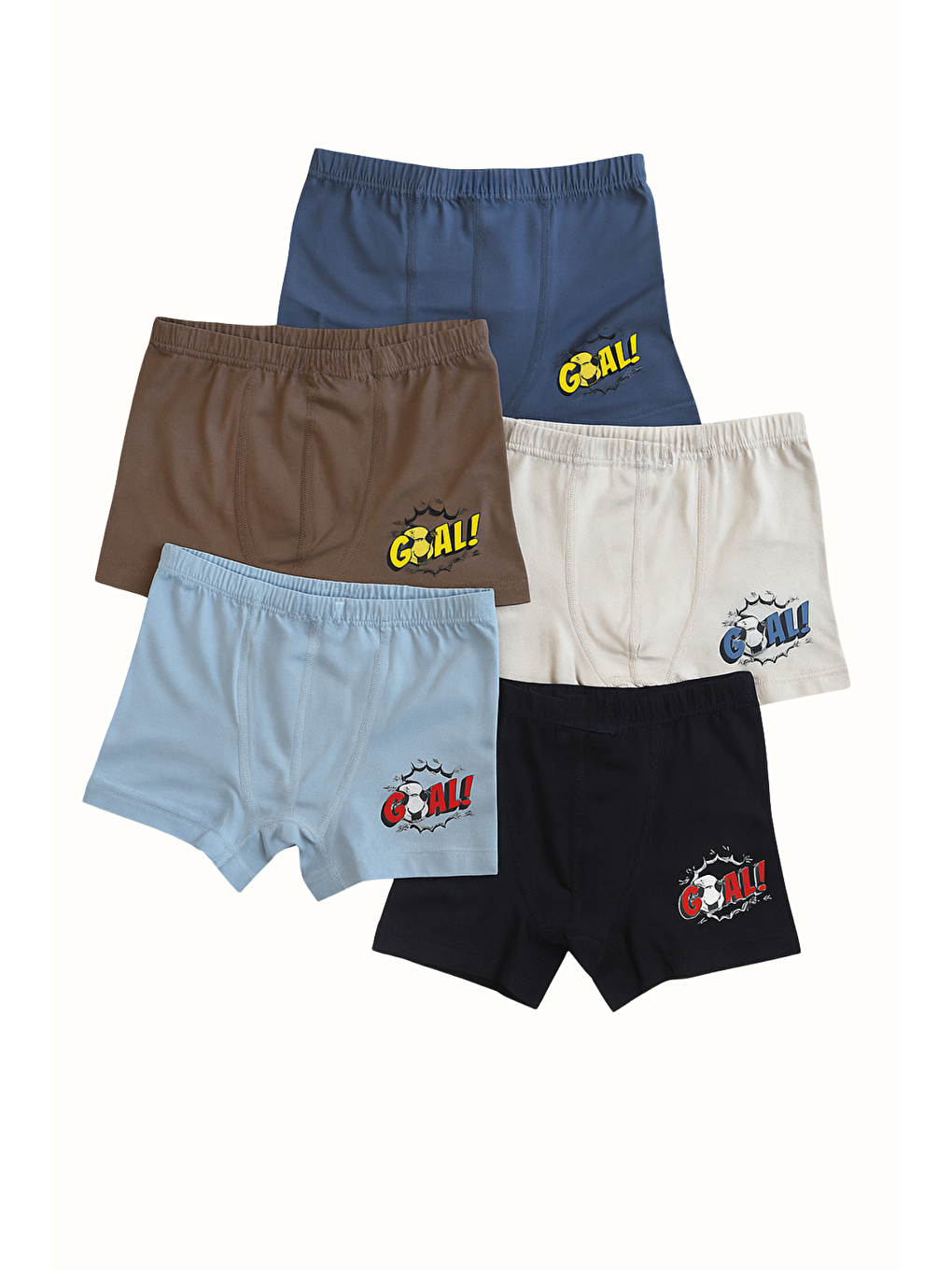 Karışık Erkek Çocuk Goal 5'Li Boxer