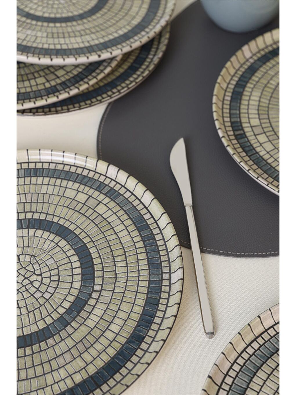 Keramika Karışık Mosaic Marvels Servis Tabağı 28 Cm 6 Adet - 2