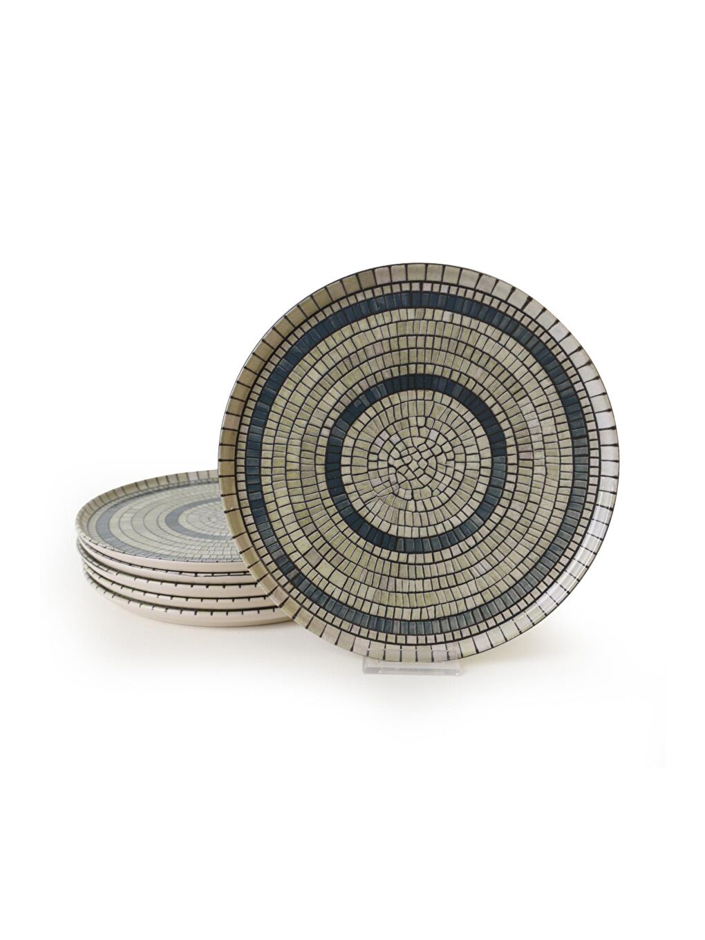 Keramika Karışık Mosaic Marvels Servis Tabağı 28 Cm 6 Adet - 3