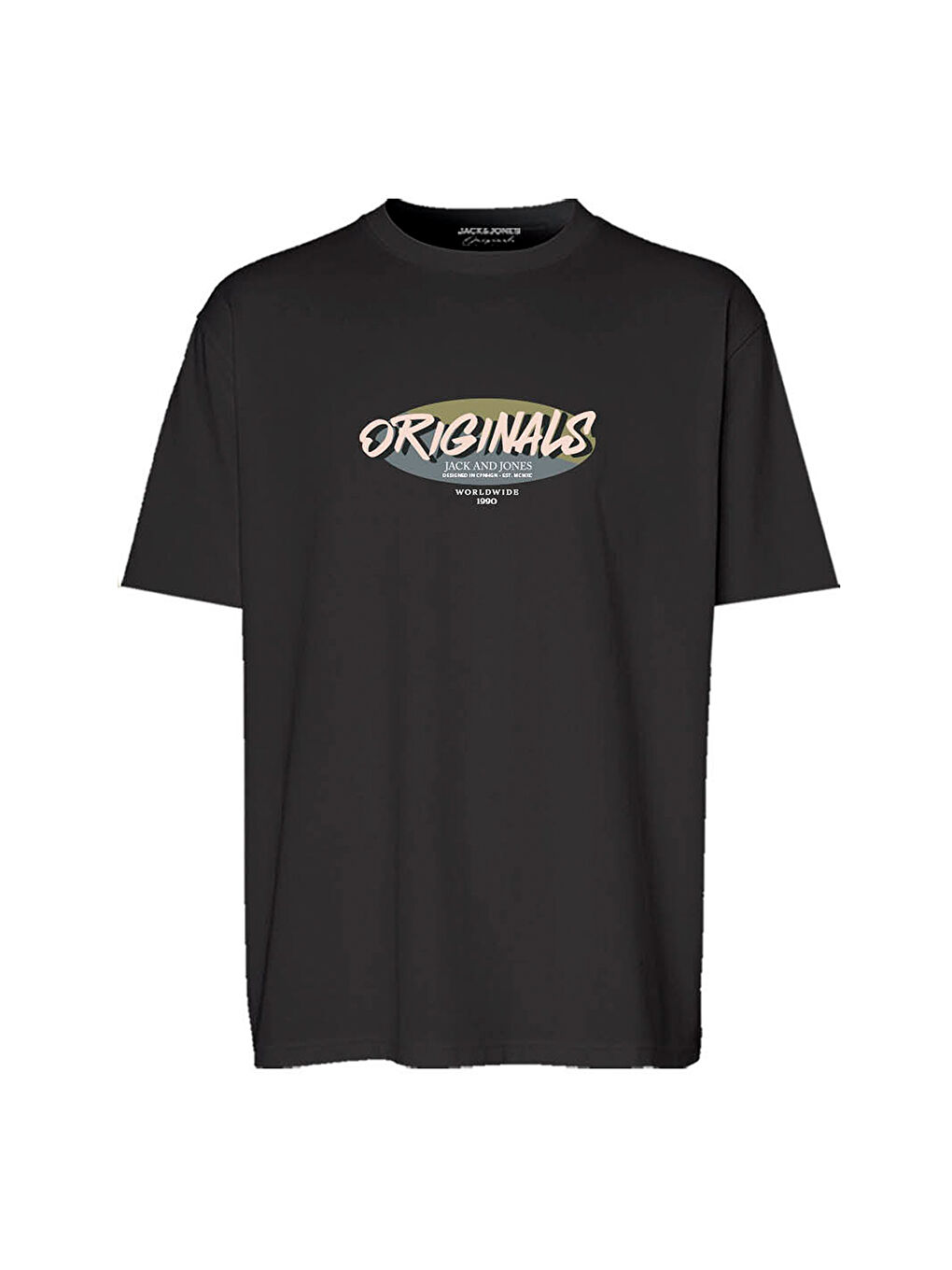 Varenna Crew Neck Erkek Siyah Yuvarlak Yaka Tişört