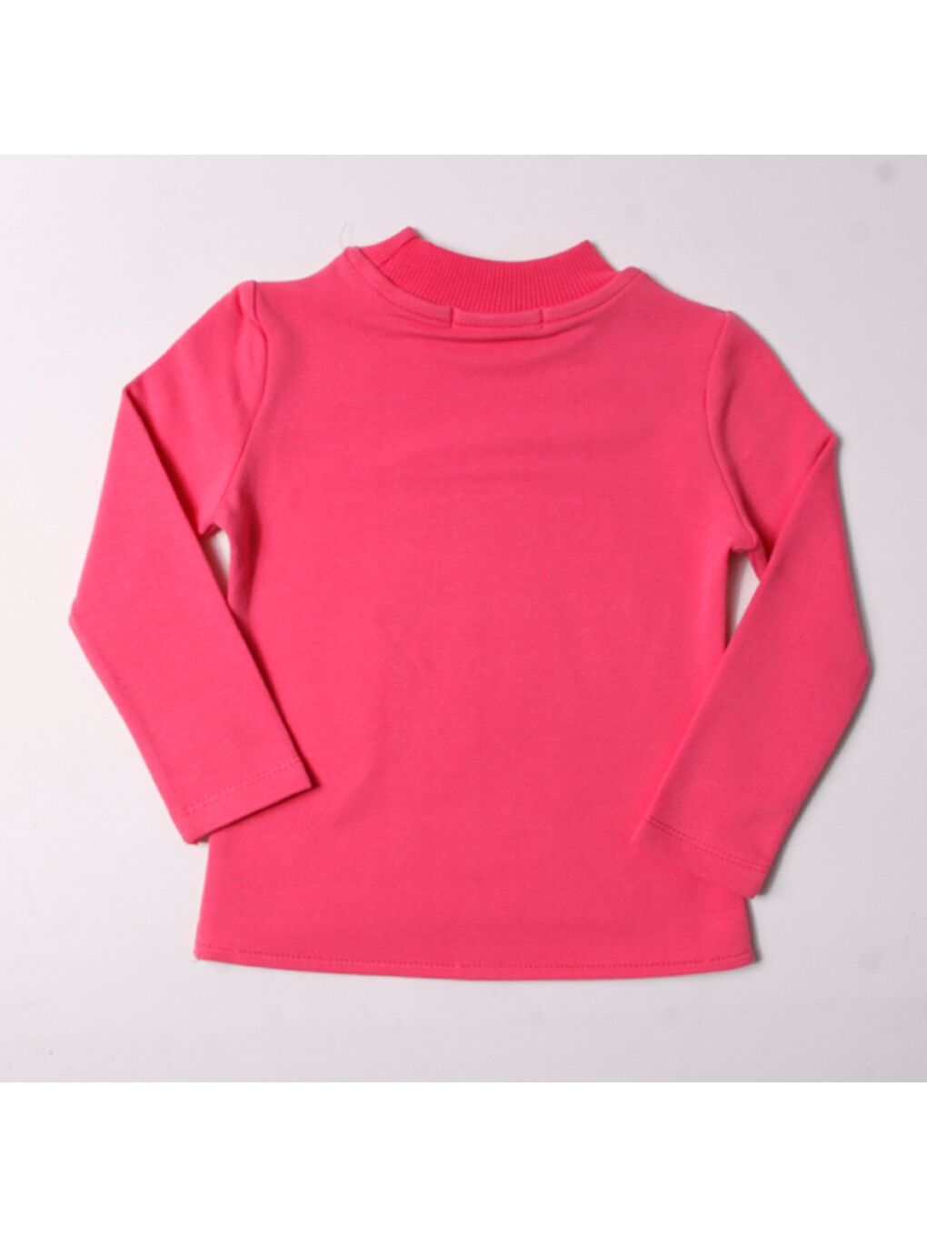 Toontoykids Fuşya Kız Çocuk Sweatshirt Eldiven Nakışlı - 1