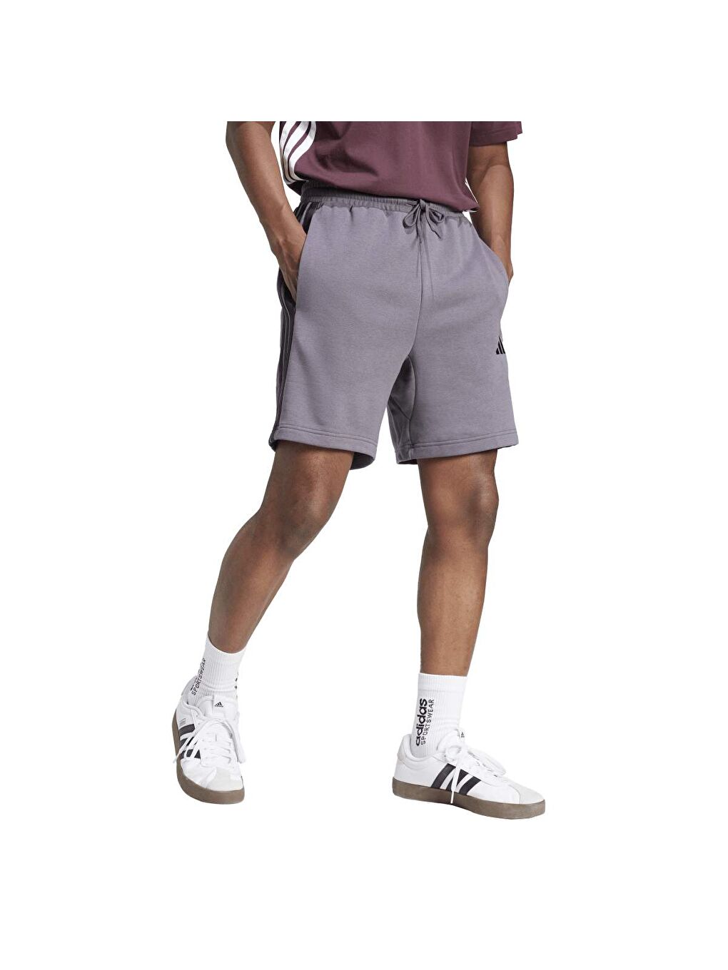 M 3S Ft Sho Erkek Mor Şort-4