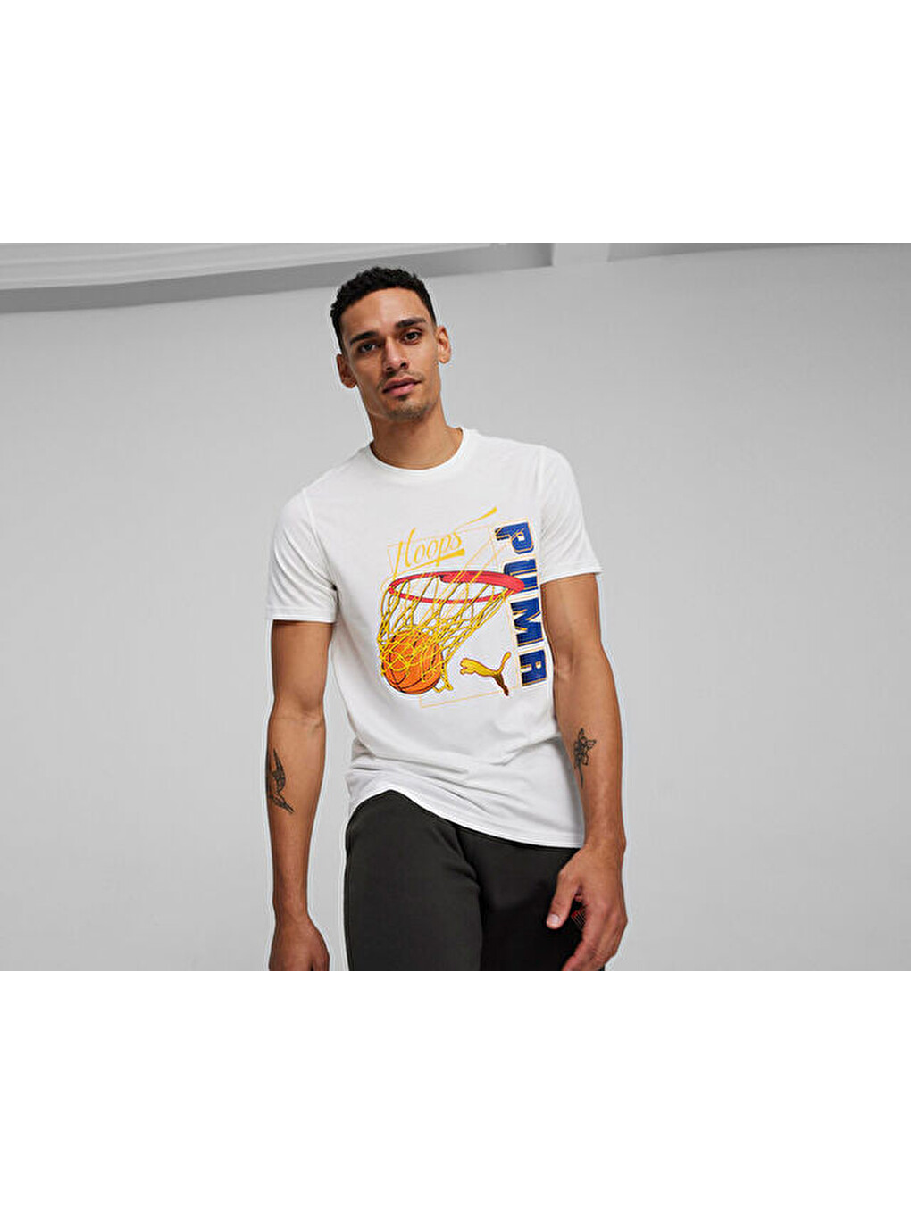 Swished Tee Erkek Basketbol Tişörtü 62480103 Beyaz-2