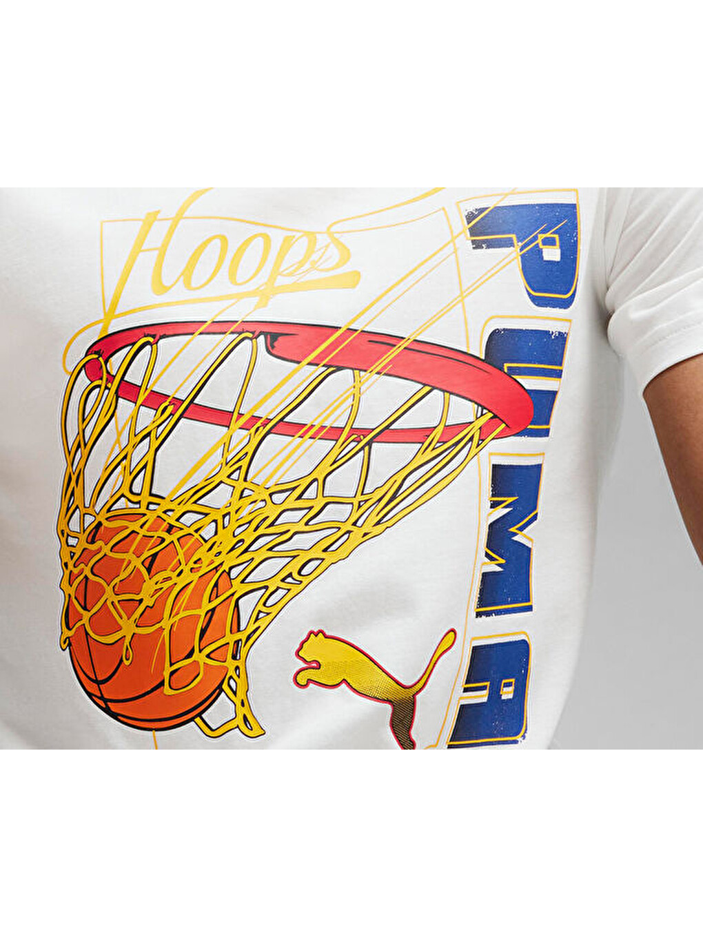 Swished Tee Erkek Basketbol Tişörtü 62480103 Beyaz-5