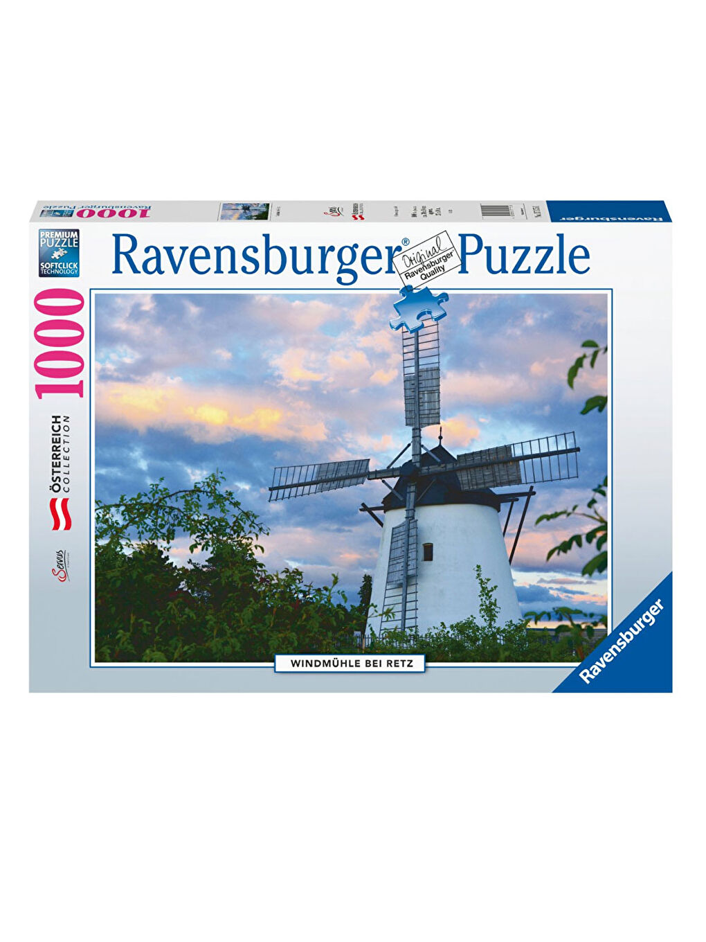 Ravensburger Renksiz Puzzle 1000 Parça Yel Değirmeni 171750