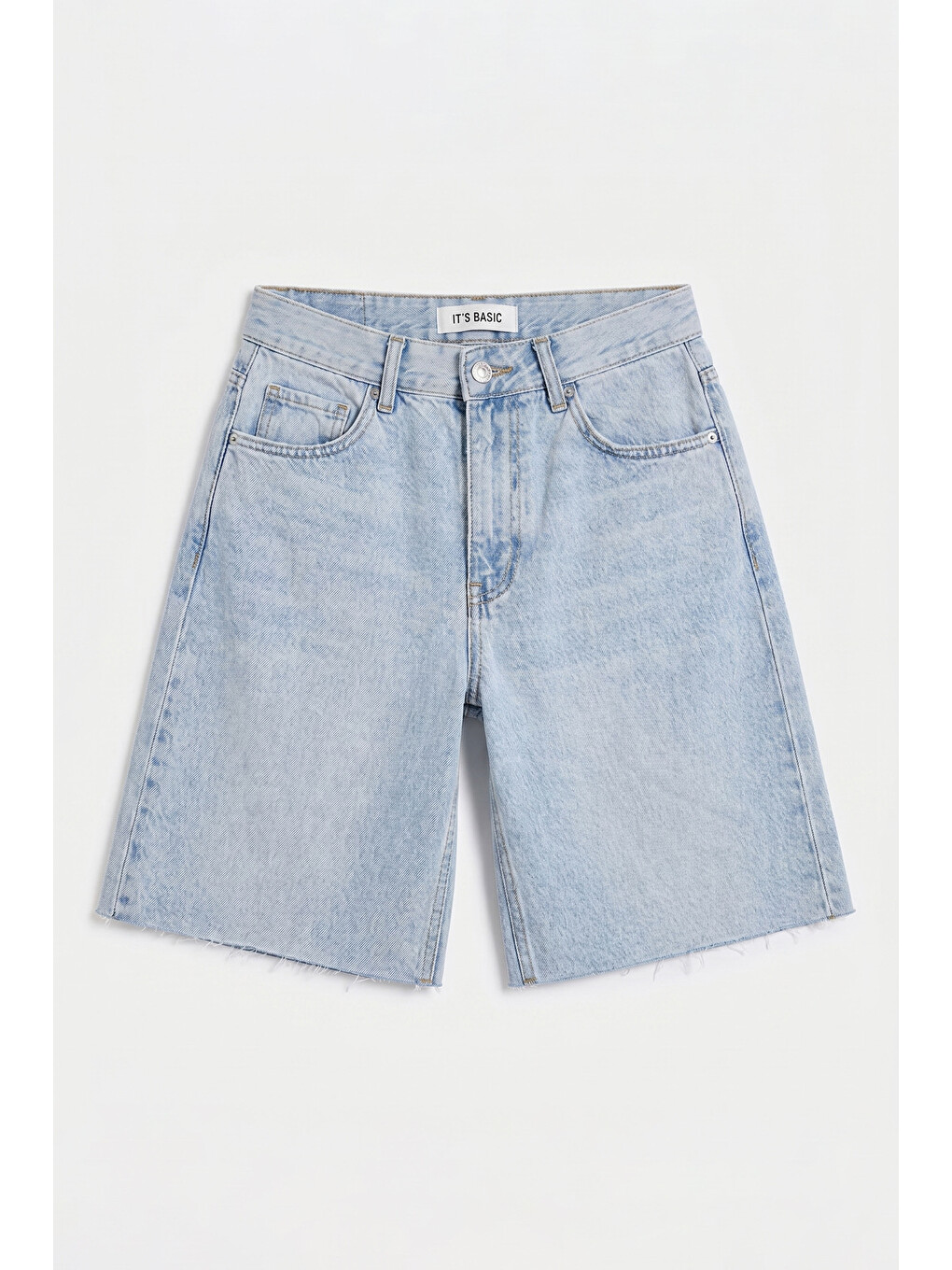 Mavi Kadın Ice 4s6-3 Midi Boy %100 Pamuk Relax Fit Denim Şort
