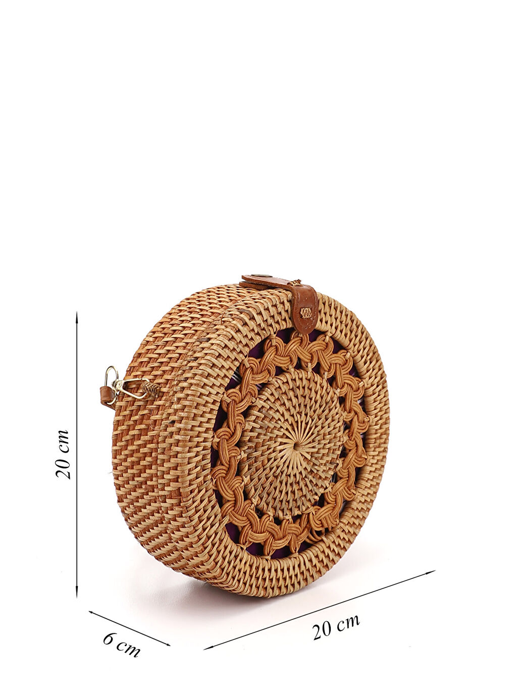 Kahverengi Kadın TABA-BEJ Hasır Örgülü Uzun Askılı Omuz Çantası-1