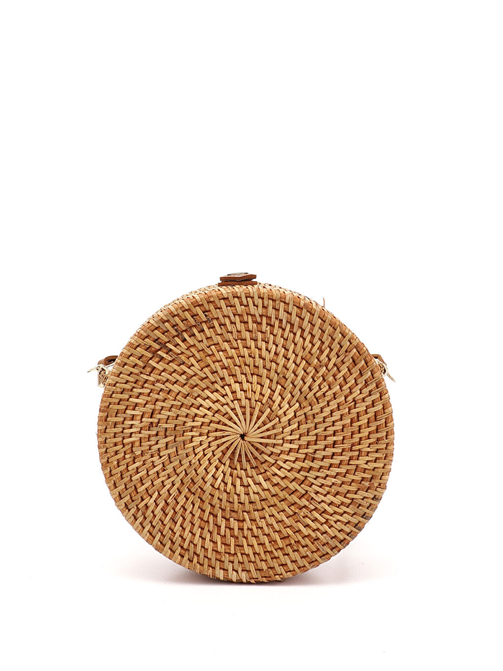 Kahverengi Kadın TABA-BEJ Hasır Örgülü Uzun Askılı Omuz Çantası-3