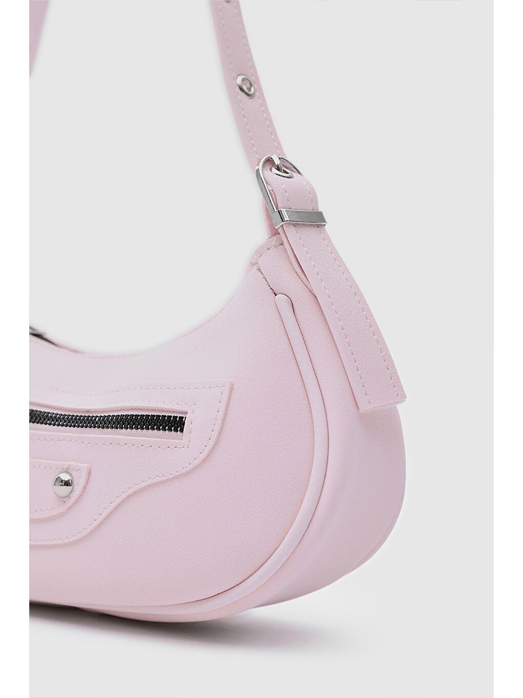 Sandy 90'S Retro Baget Çanta Sakura Pembe-2