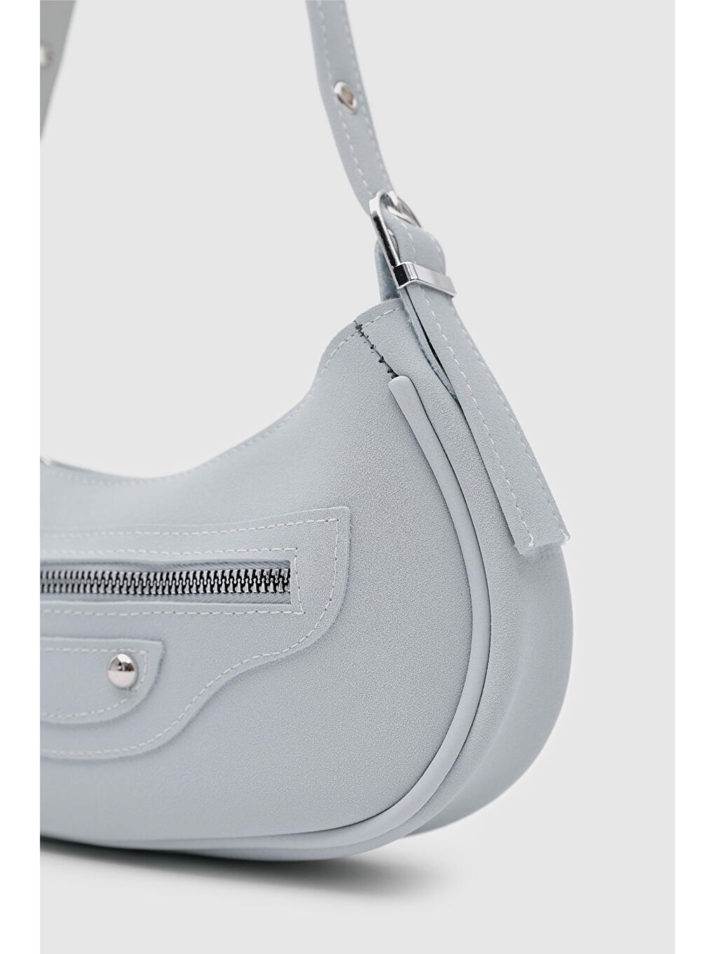 Sandy 90'S Retro Baget Çanta Bebe  Mavi-2