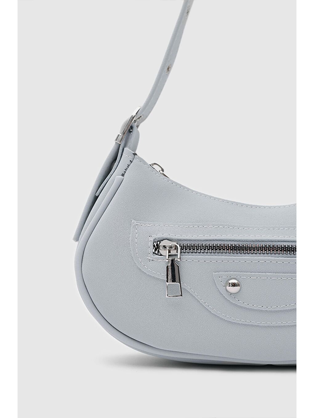 Sandy 90'S Retro Baget Çanta Bebe  Mavi-4