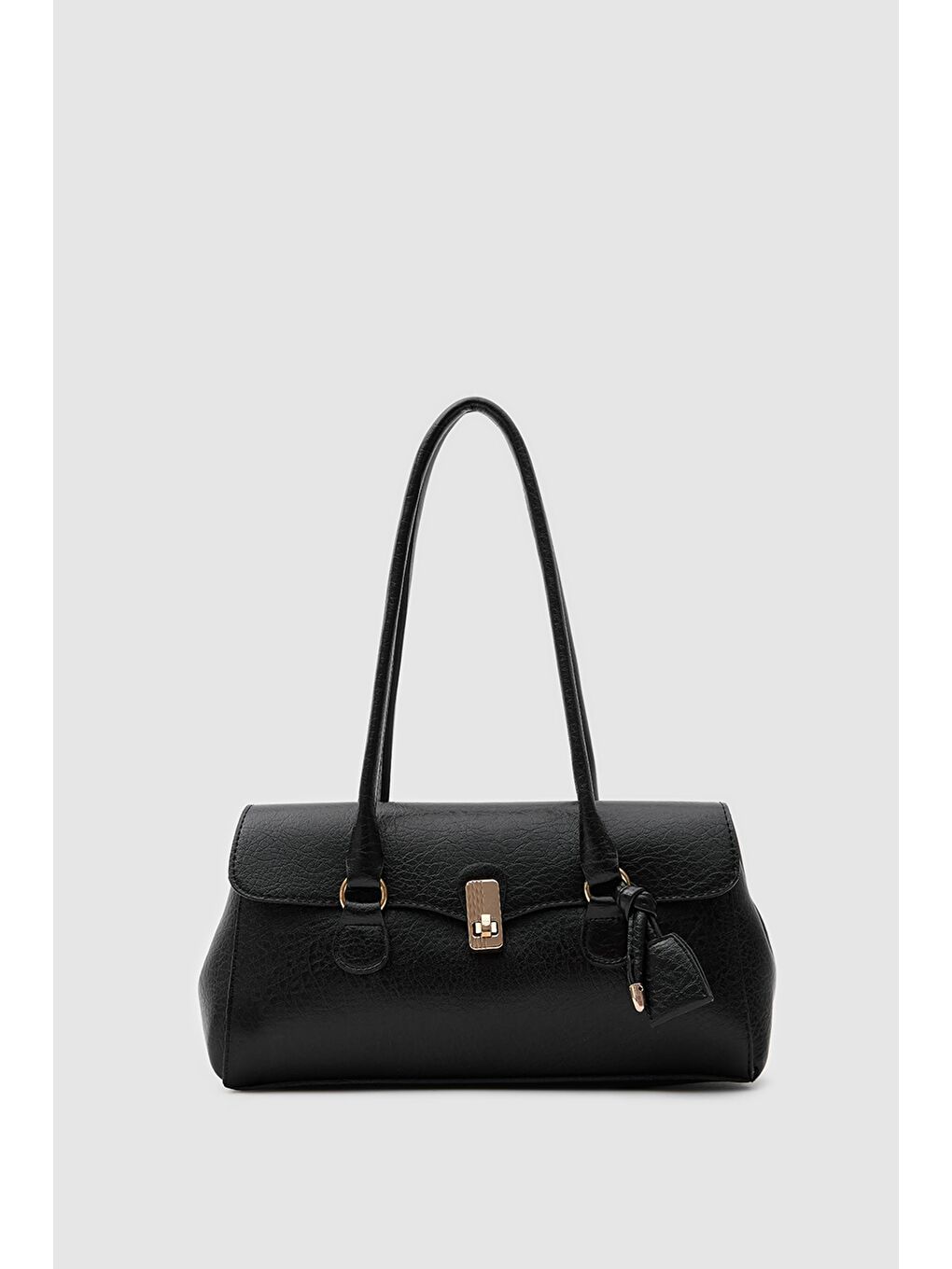 Lunera Vintage Baget Çanta Siyah