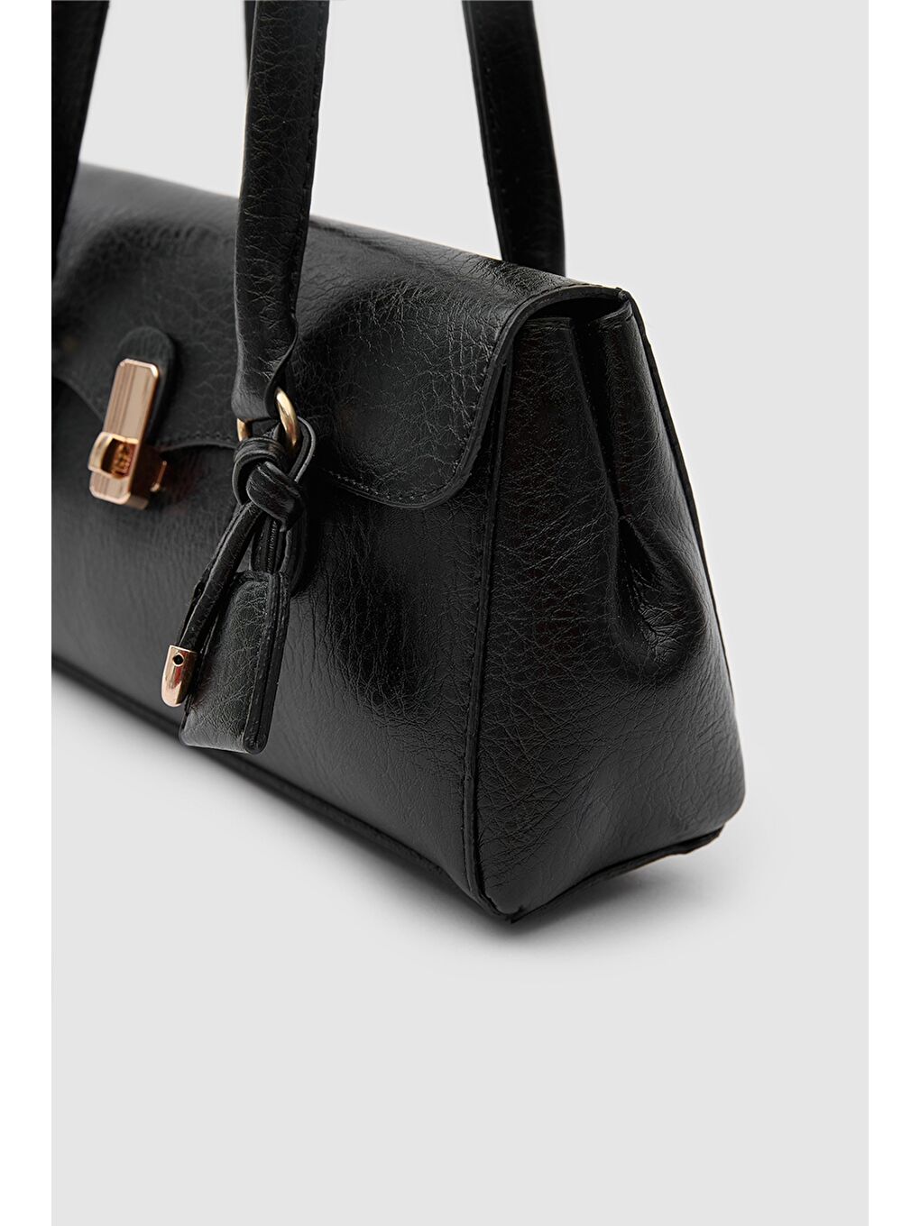 Lunera Vintage Baget Çanta Siyah-2