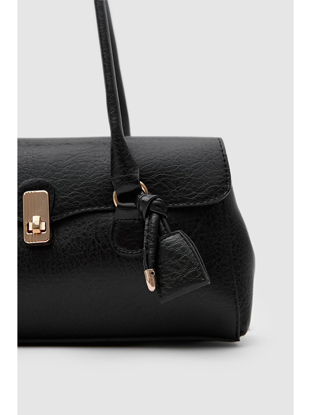 Lunera Vintage Baget Çanta Siyah-3