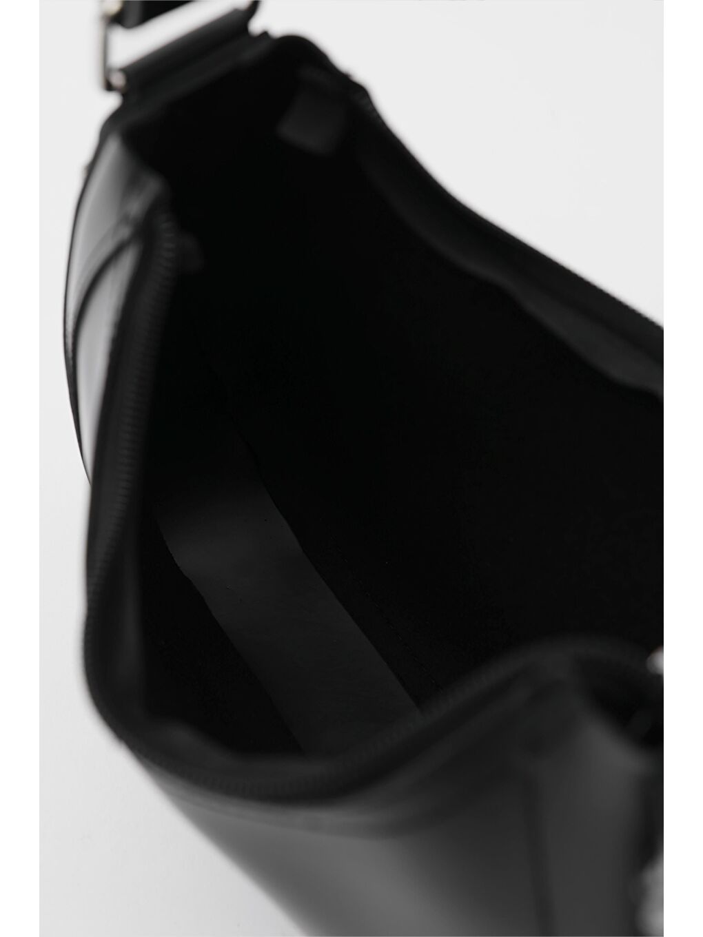 Caldera Fular Detaylı Baget Çanta Siyah-6