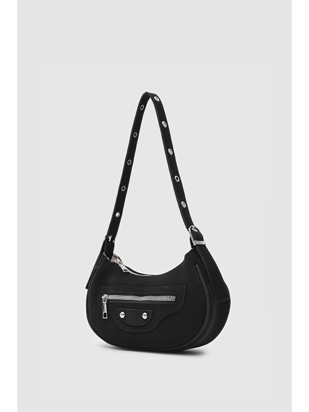 Sandy 90'S Retro Baget Çanta Siyah-1