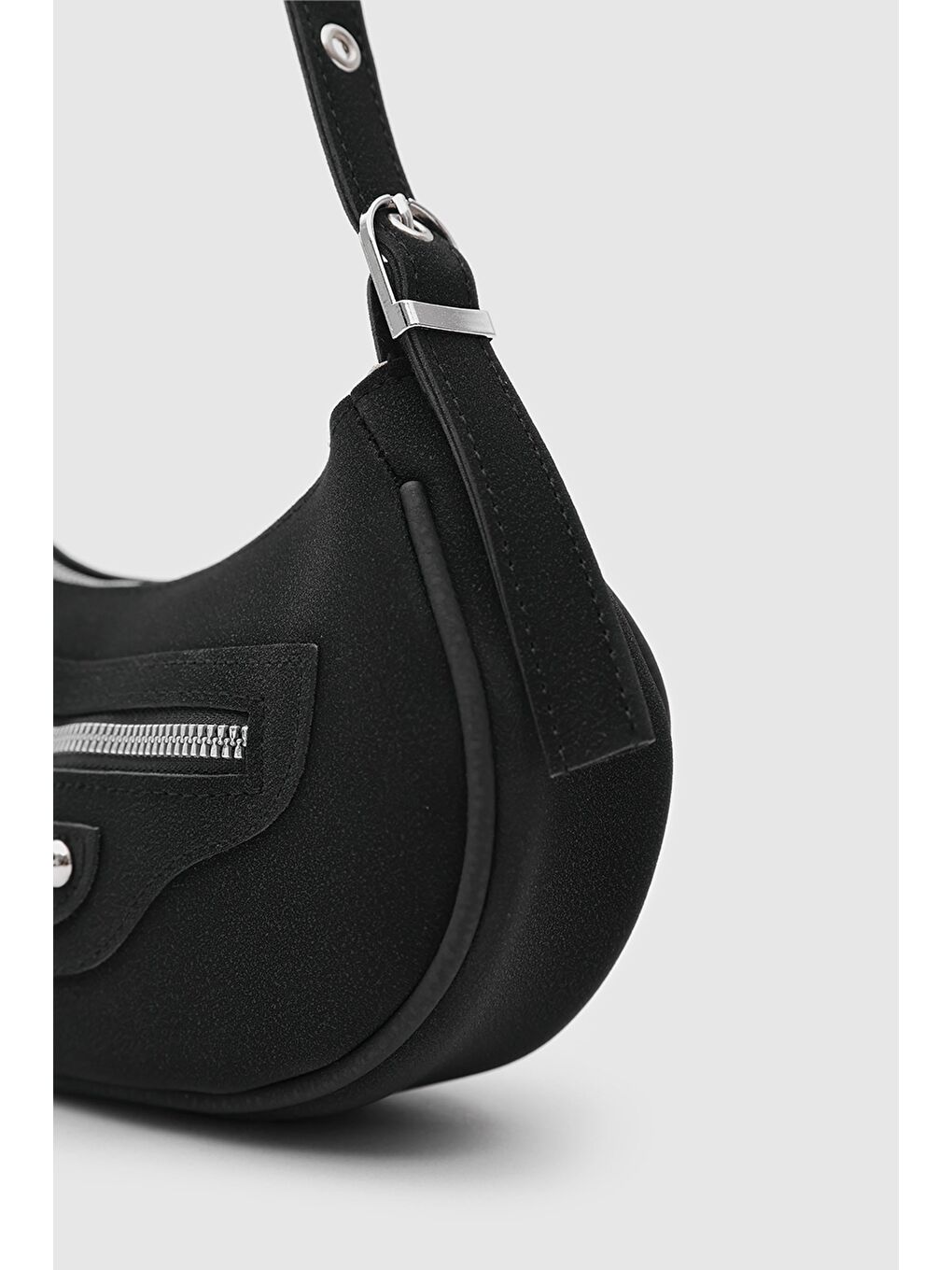 Sandy 90'S Retro Baget Çanta Siyah-2