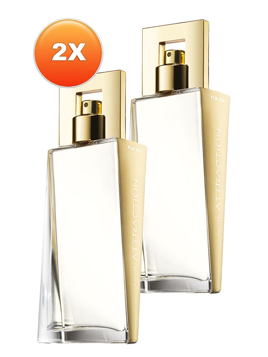 AVON Renksiz Attraction Kadın Parfüm Edp 50 Ml. İkili Set - 1