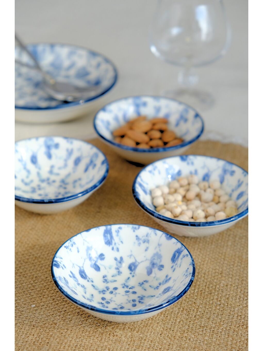 Beyaz Blue Heaven Mini Kase 90cc 4 lü 10x10x3cm-3