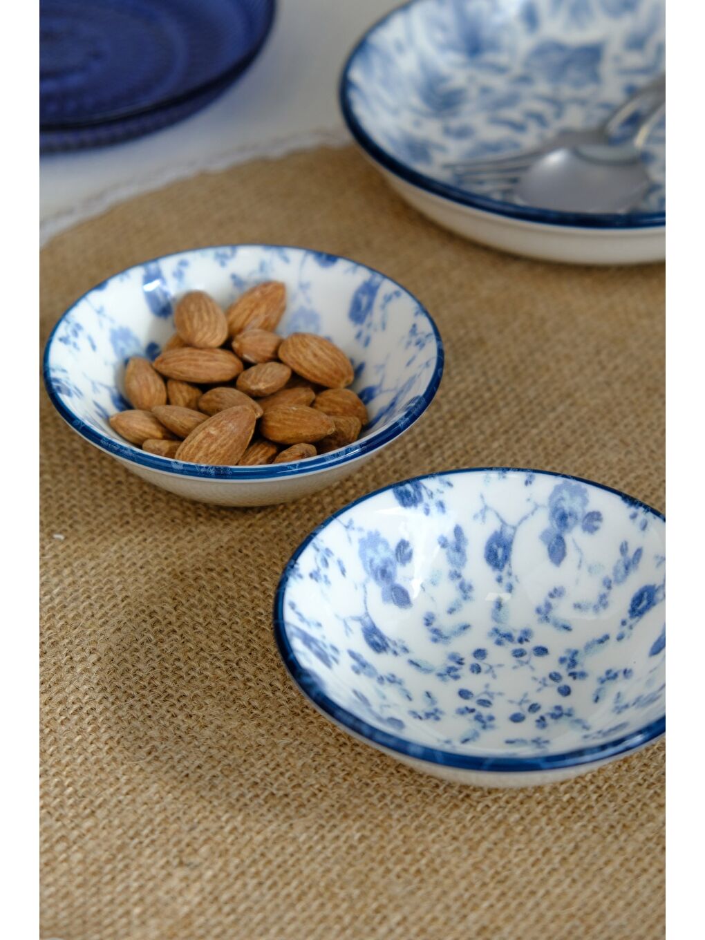 TABAK EVİ Beyaz Blue Heaven Mini Kase 90cc 2 li 10x10x3cm - 1