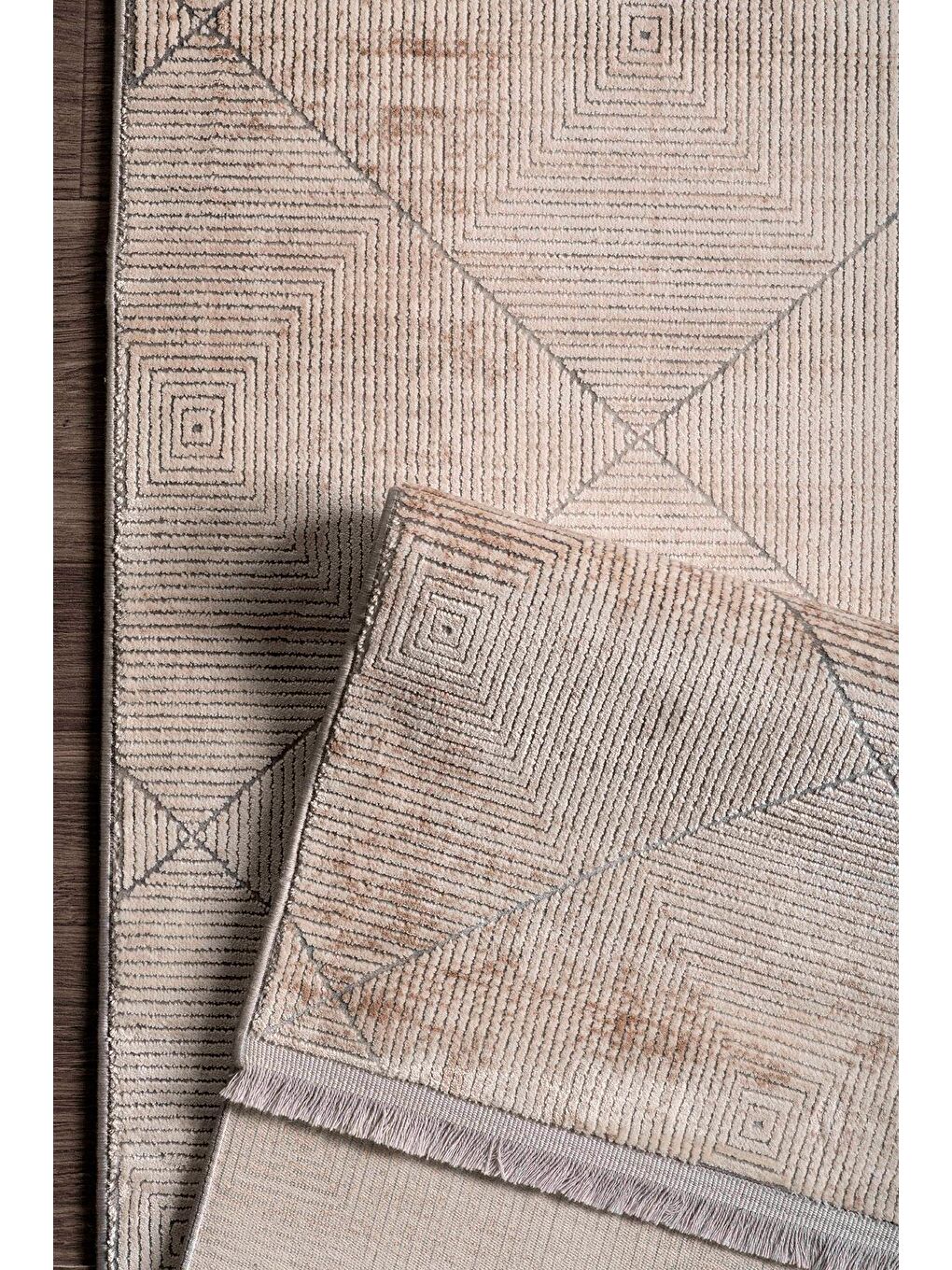 Ekru Granada 6090 Akrilik Modern Dokuma Halı-120x180