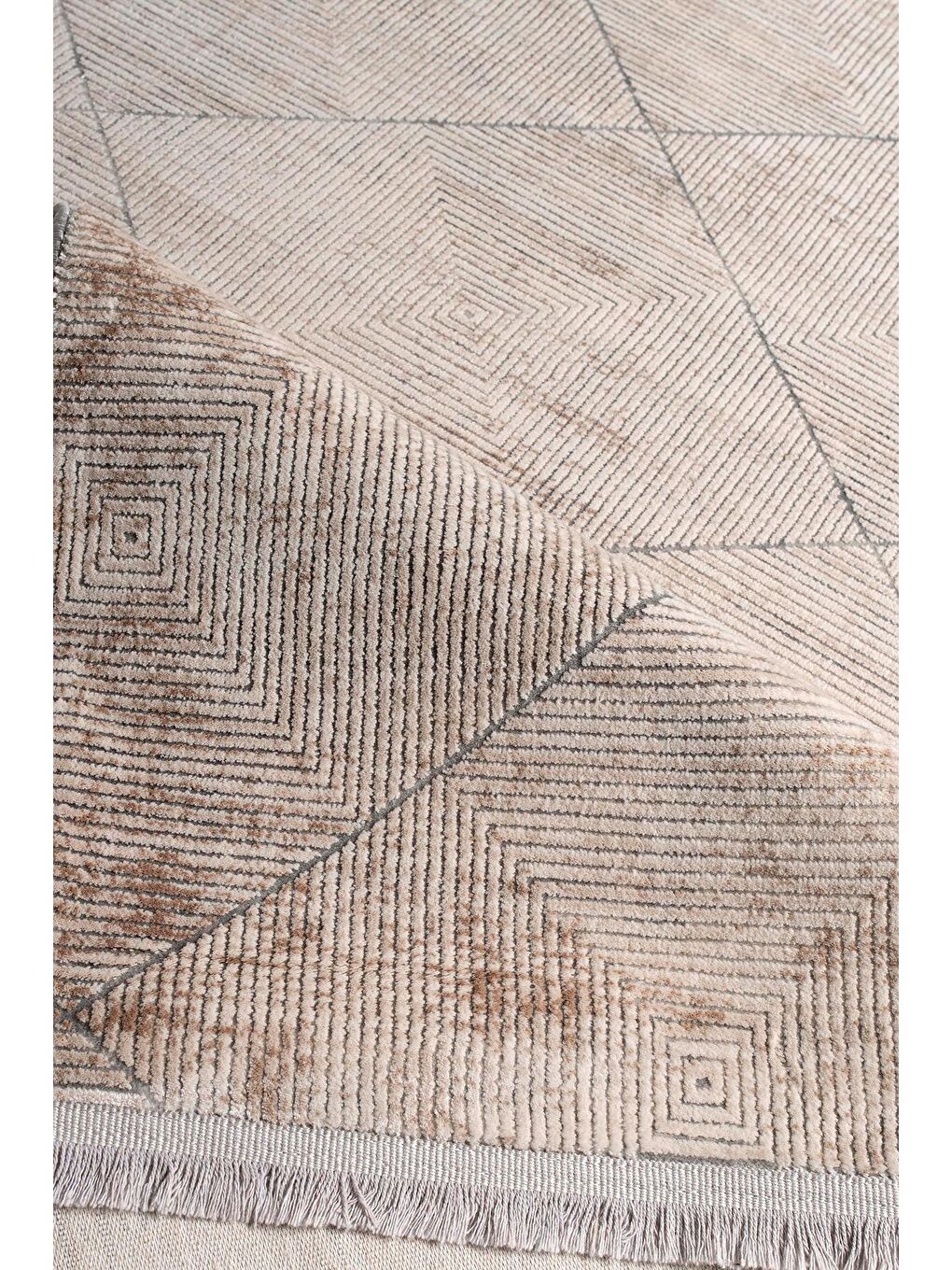 Ekru Granada 6090 Akrilik Modern Dokuma Halı-120x180-1