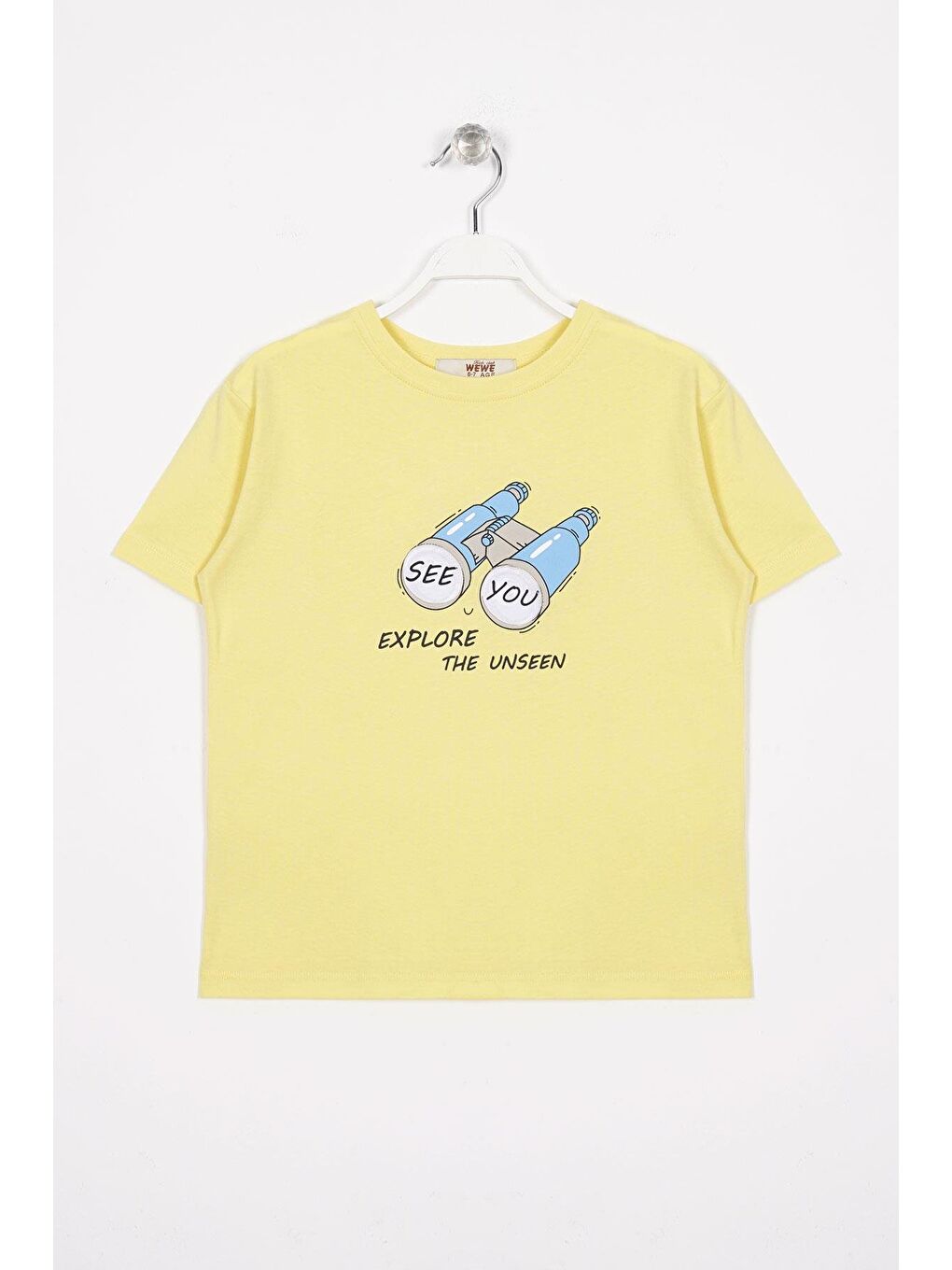 See You Baskılı Açık Sarı Renk Erkek Çocuk Tshirt