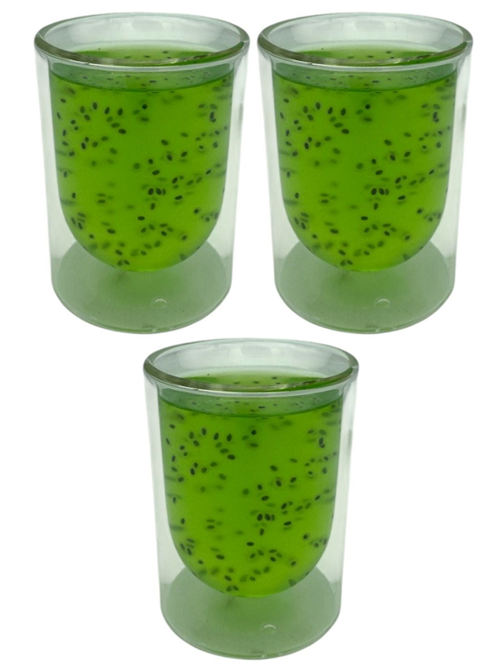 Renksiz Çift Cidarlı Cam 250 ml Bardak Seti 3 Adet 2127