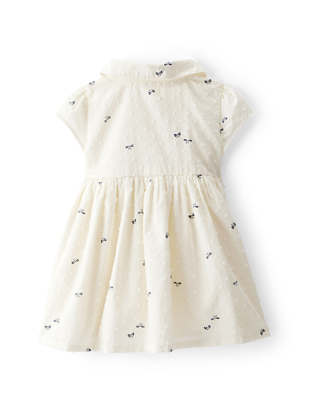 Kız Bebek Ekru Elbise-1