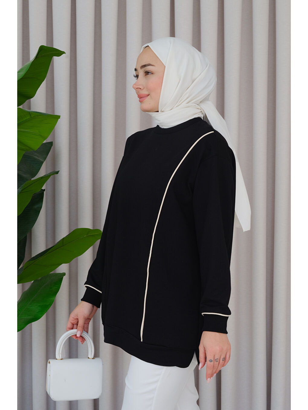 Locco Moda Biyeli Tunik Siyah - 1