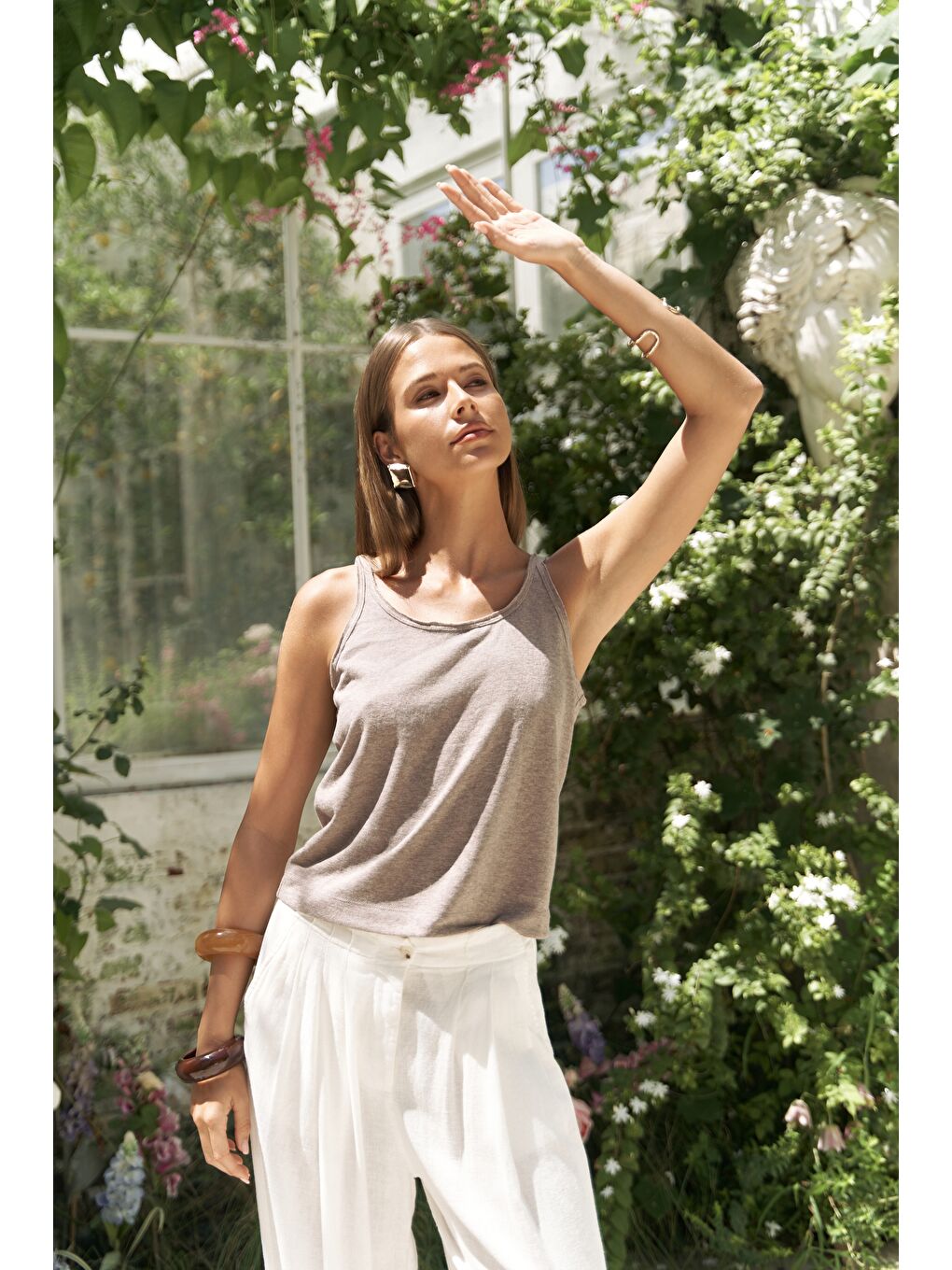 Bej Salnor Basic Vizon Crop-5