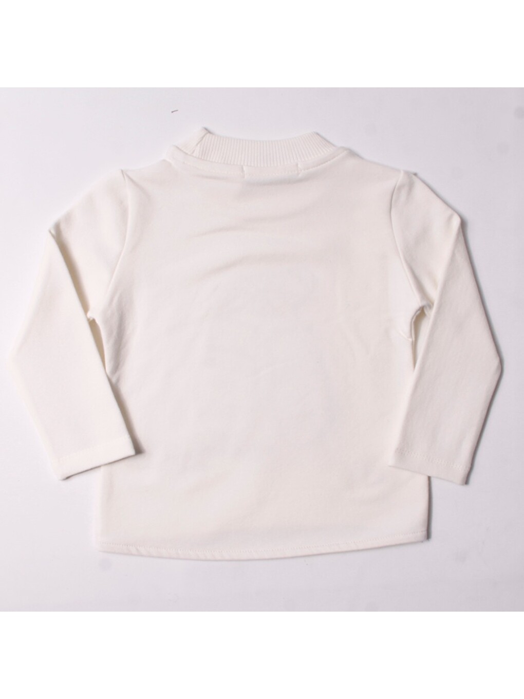 Ekru Kız Çocuk Sweatshirt Eldiven Nakışlı-1