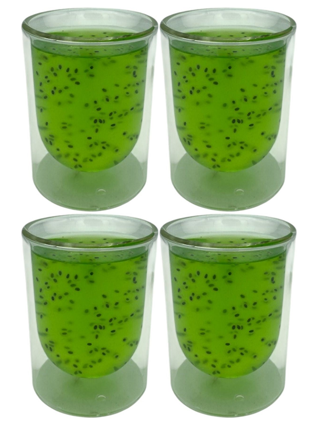 Renksiz Çift Cidarlı Cam 250 ml Bardak Seti 4 Adet 2127