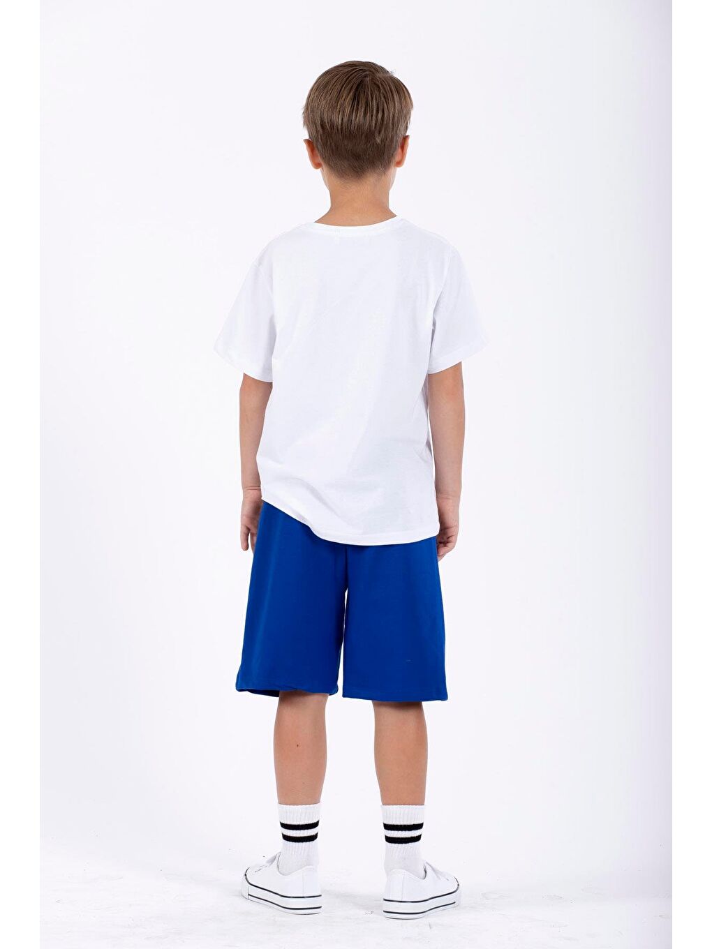 Mavi Sports Baskılı Saks Renk Erkek Çocuk Kapri-3