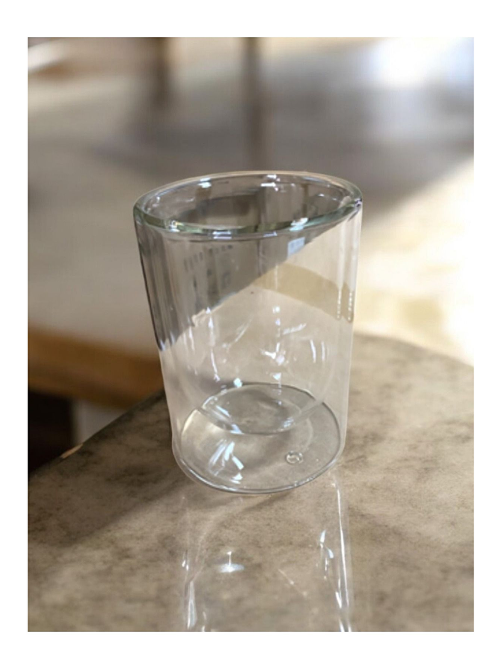 Renksiz Çift Cidarlı Cam 250 ml Bardak Seti 4 Adet 2127-2