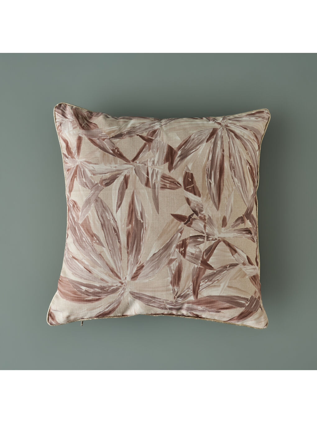 Pembe Flores Dekoratif Yastık Somon (50x50 cm)