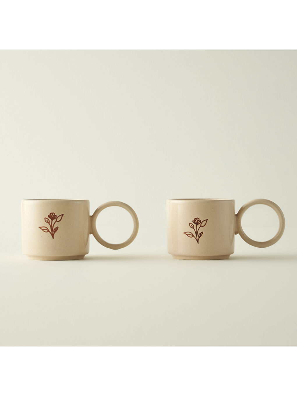 Best Mom Ever Seramik 2'li Fincan Seti Bej (270 cc)-1